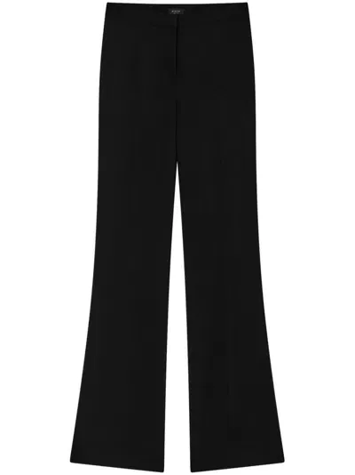 Pinko High-waisted Trousers In Noir Limousine