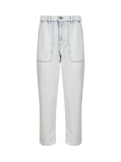 Pinko Straight Leg Jeans In White