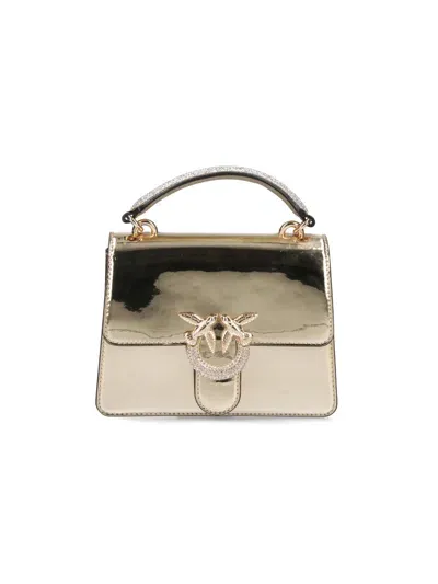 Pinko "love Bag" Mini Bag In Gold