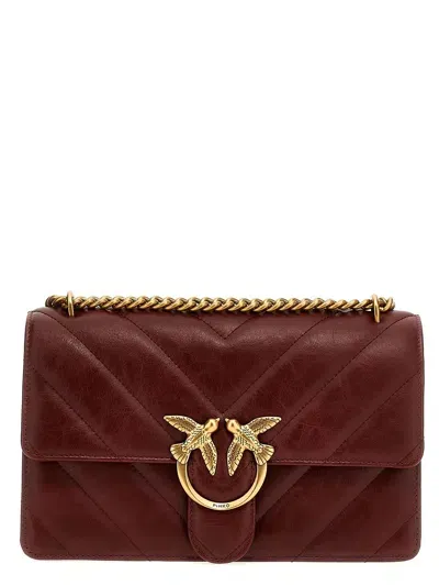 Pinko Love One Classic Crossbody Bag In Red