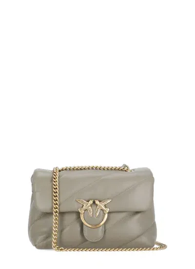 Pinko Love Puff Shoulder Bag In Grey