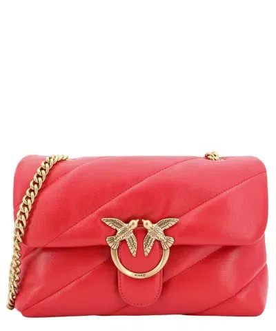 Pinko Love Puff Shoulder Bag In Red