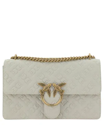 Pinko Love Shoulder Bag In White