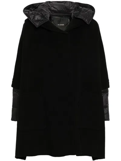 Pinko Medal Cape In Limo Black