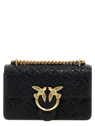 Pinko Mini Love Bag Crossbody Bag In Black