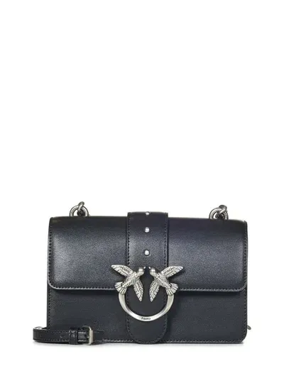 Pinko Mini Love Bag One Shoulder Bag In Black