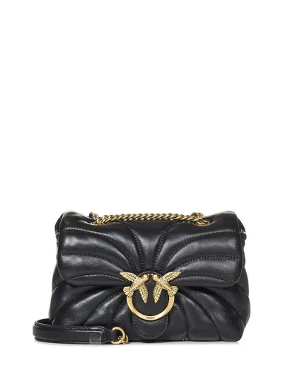 Pinko Mini Love Bag Puff Shoulder Bag In Black