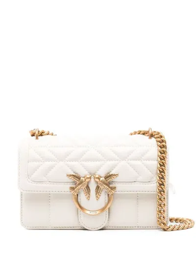 Pinko Mini Love One Cross Body Bag In White