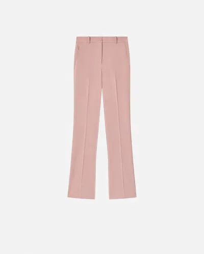 Pinko Flared Trousers In Technical Cady In Zephyr Pink