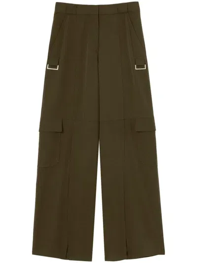 Pinko Pelaggi Flared Trousers In Brown