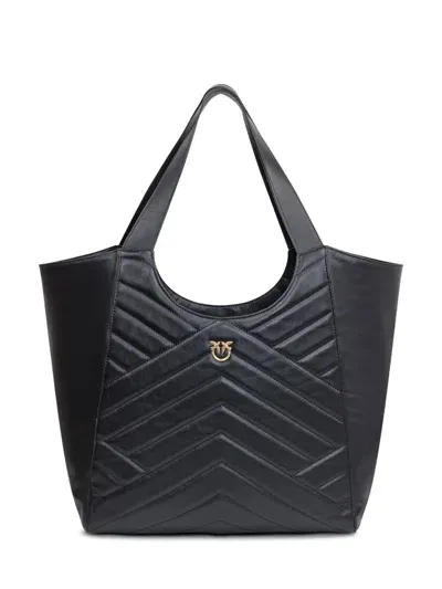 Pinko Puzzle Tote Bag In Black