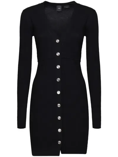 Pinko Riserva Mini Dress In Black