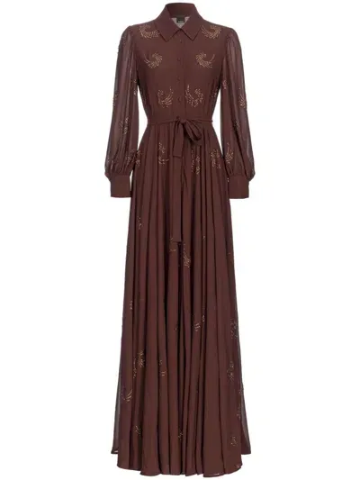 Pinko Rugolo Dress In Brown