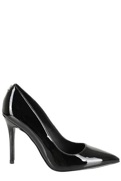 Pinko Juliette 90mm Patent-finish Pumps In Black