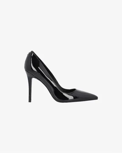 Pinko Shiny Heeled Pumps In Noir Limousine