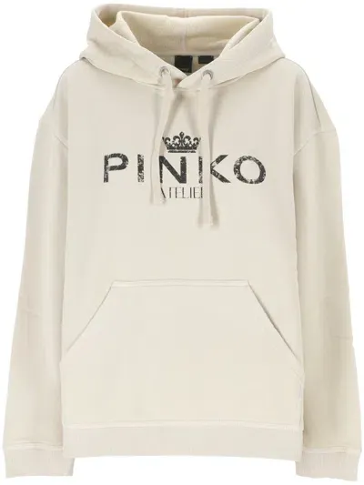 Pinko Sweaters In Beige Nebbia