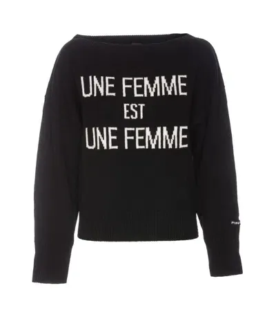 Pinko Sweaters In Black