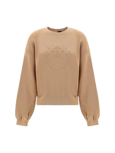 Pinko Sweatshirt In Brown