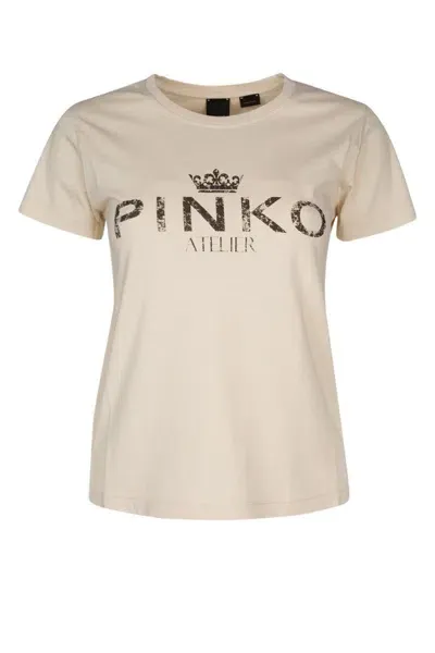 Pinko T-shirt In Beigenebbia