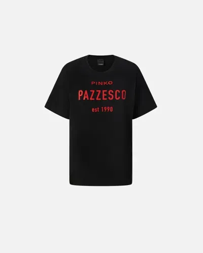 Pinko T-shirt  Pazzesco In Limo Black