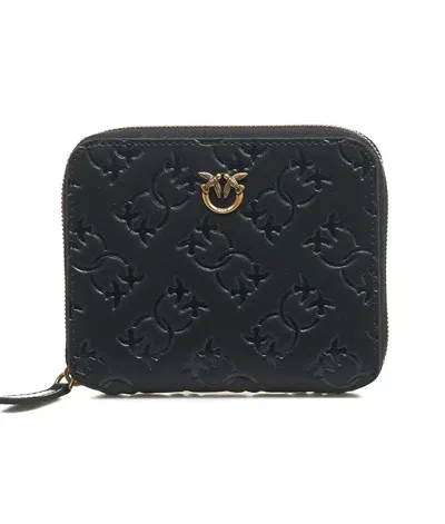 Pinko Taylor Zip Aroud Wallet In Black