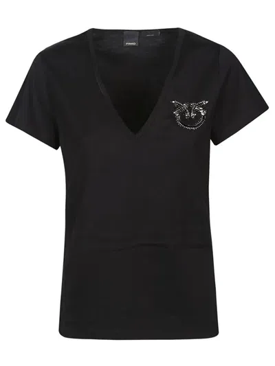 Pinko Tshirt In Limo Black