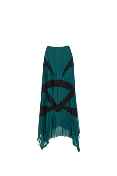 Pinko Valence Skirt In Green