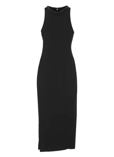 Pinko Viscose Dress In Black