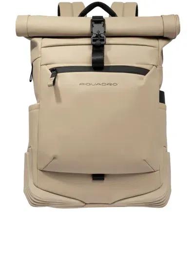 Piquadro Backpack Bags In Beige