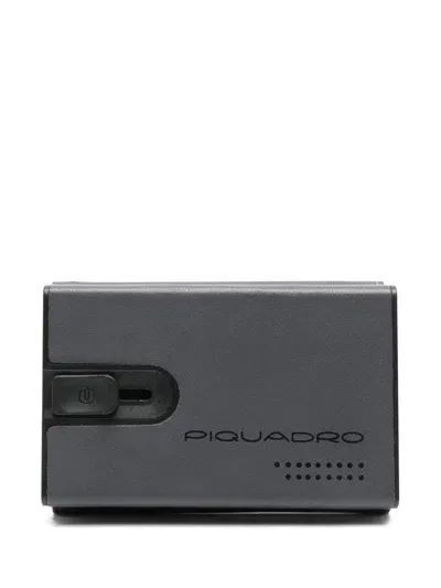 Piquadro Slide-lock Wallet In Grey