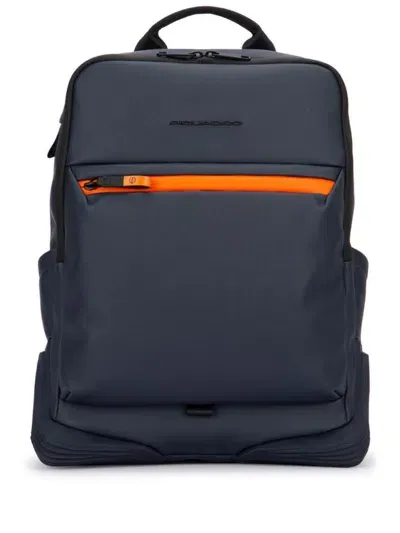 Piquadro Water-resistant Backpack In Blue