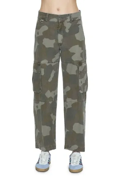 Pistola Addie Camo Straight Leg Cargo Jeans In Multi