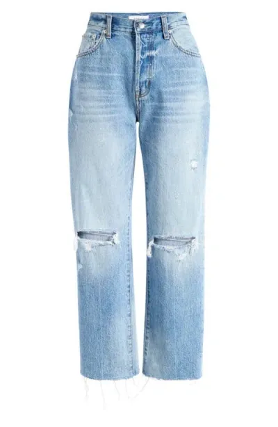 Pistola Cassie High Waist Crop Jeans In Bushwick Distressed