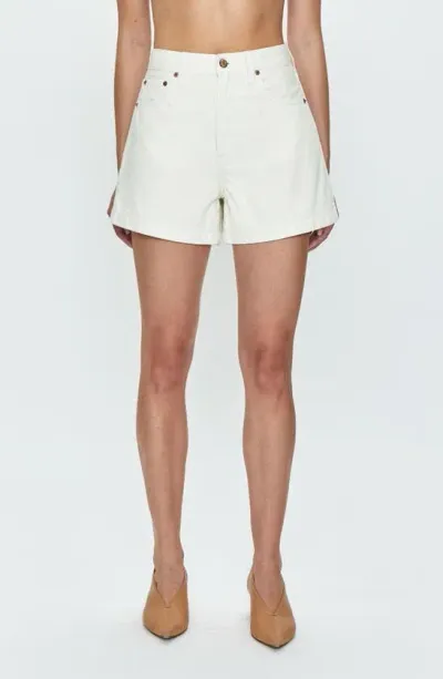 Pistola Saige High Waist Shorts In White