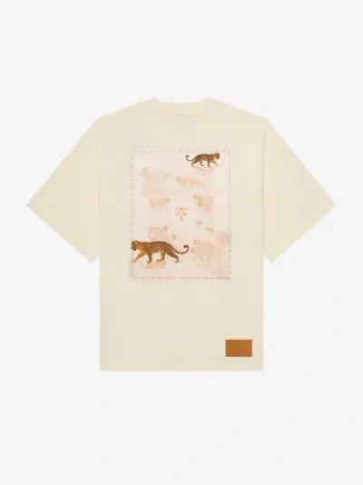 Place Of Elms Jaguar Dreams T-shirt In Off-white