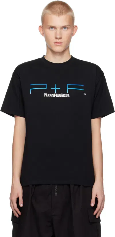 Places+faces Black Placestation 2 T-shirt