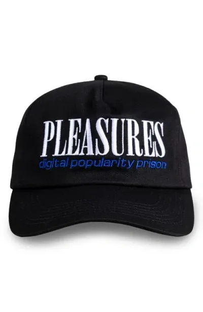 Pleasures Digital Embroidered Snapback Baseball Cap In Black