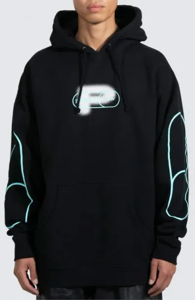 Pleasures Pixel Graphic Hoodie In Black