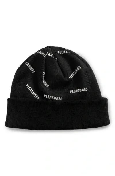 Pleasures Sprinkle Rib Beanie In Black