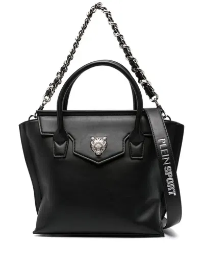 Plein Sport Medium Devon Tote Bag In Black