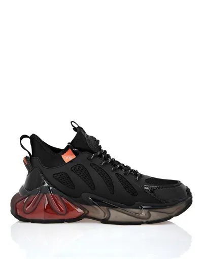 Plein Sport The Flame Gen.x.02 Tiger Sneakers In Black