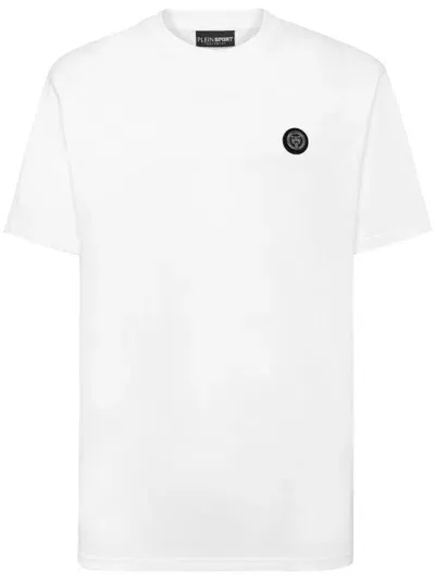 Plein Sport Logo Patch T-shirt In White