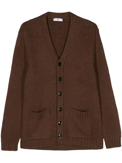 Pmd Ami Cardigan In Brown