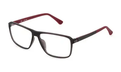 Police Eyeglasses In Shiny Transparent Brown