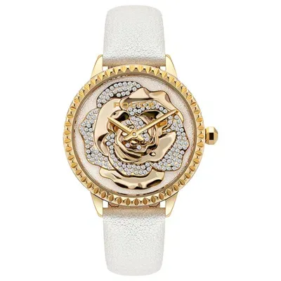 Police Gold Women Watch In White