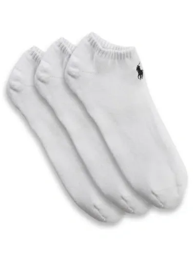 Polo Ralph Lauren 3-pk Classic Sport Ped Socks In White