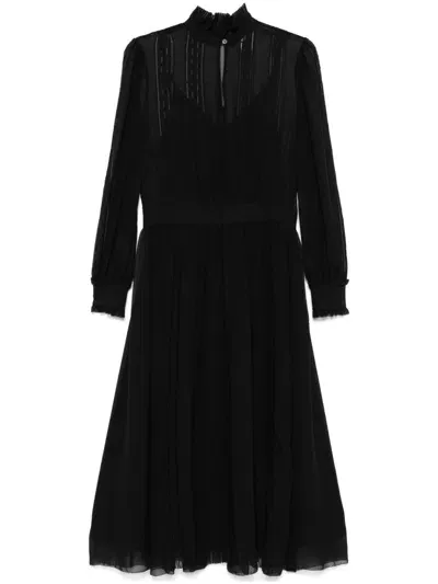 Polo Ralph Lauren Alexandra Midi Dress In Black