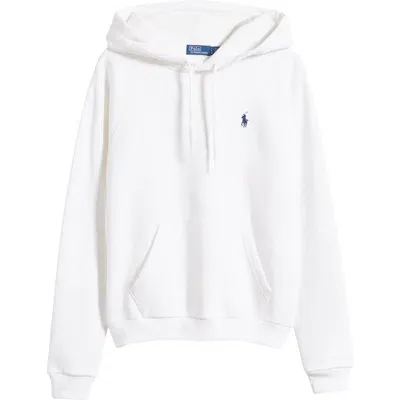 Polo Ralph Lauren Arctic Fleece Logo Hoodie In White