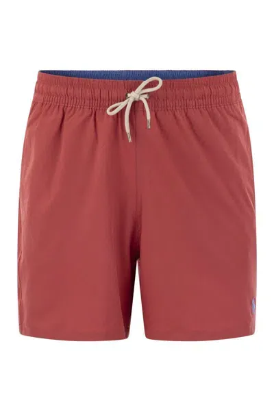 Polo Ralph Lauren Beach Boxers In Red