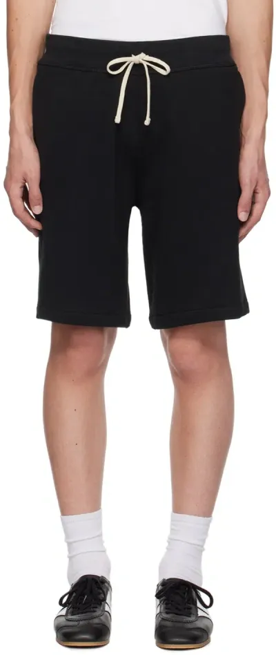 Polo Ralph Lauren Black Drawstring Shorts In Polo Black